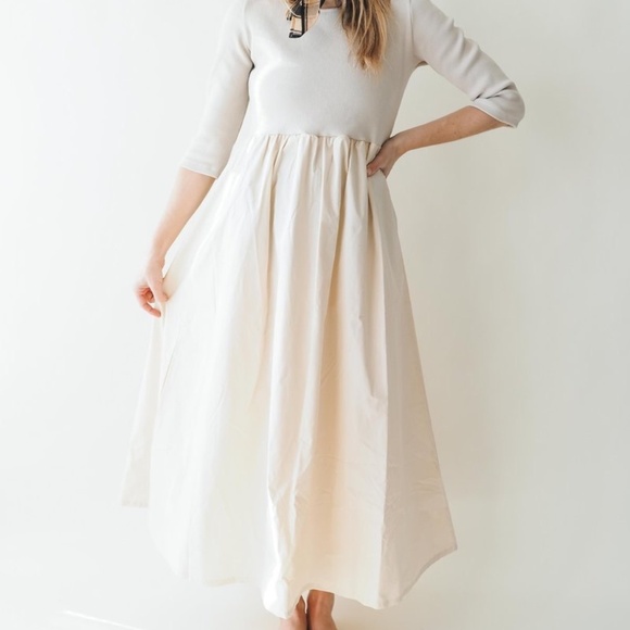 Rita Row Wyatt Dress - Black - ¾ sleeves, knit upper body - Picture 16 of 16